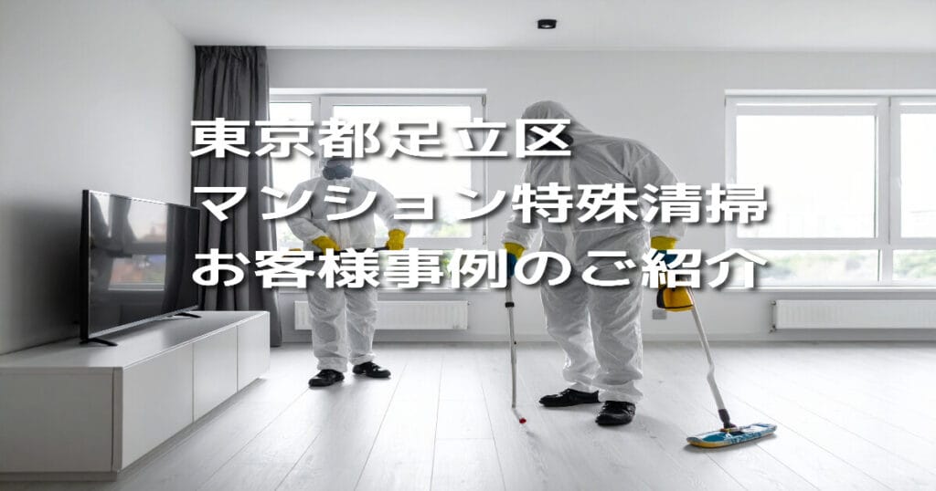 【東京都足立区｜マンション特殊清掃】お客様事例のご紹介