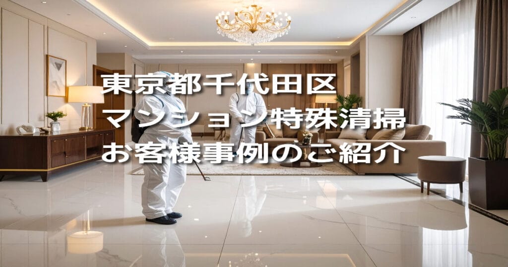 【東京都千代田区｜マンション特殊清掃】お客様事例のご紹介