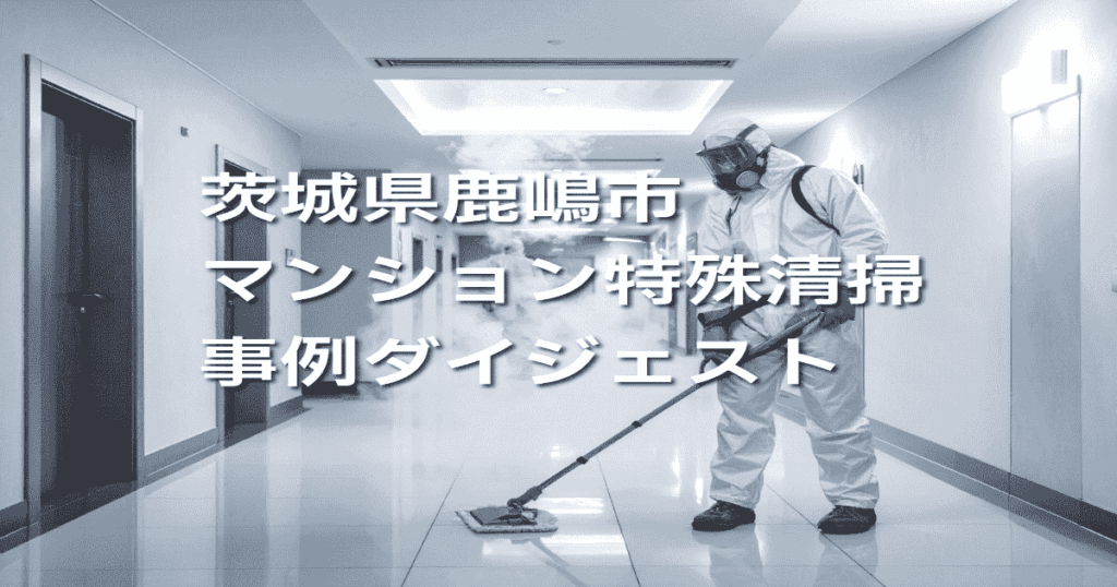 茨城県鹿嶋市マンション特殊清掃事例ダイジェスト
