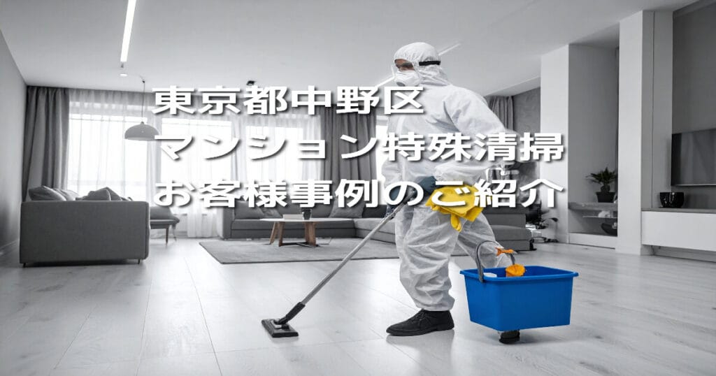 【東京都中野区｜マンション特殊清掃】お客様事例のご紹介