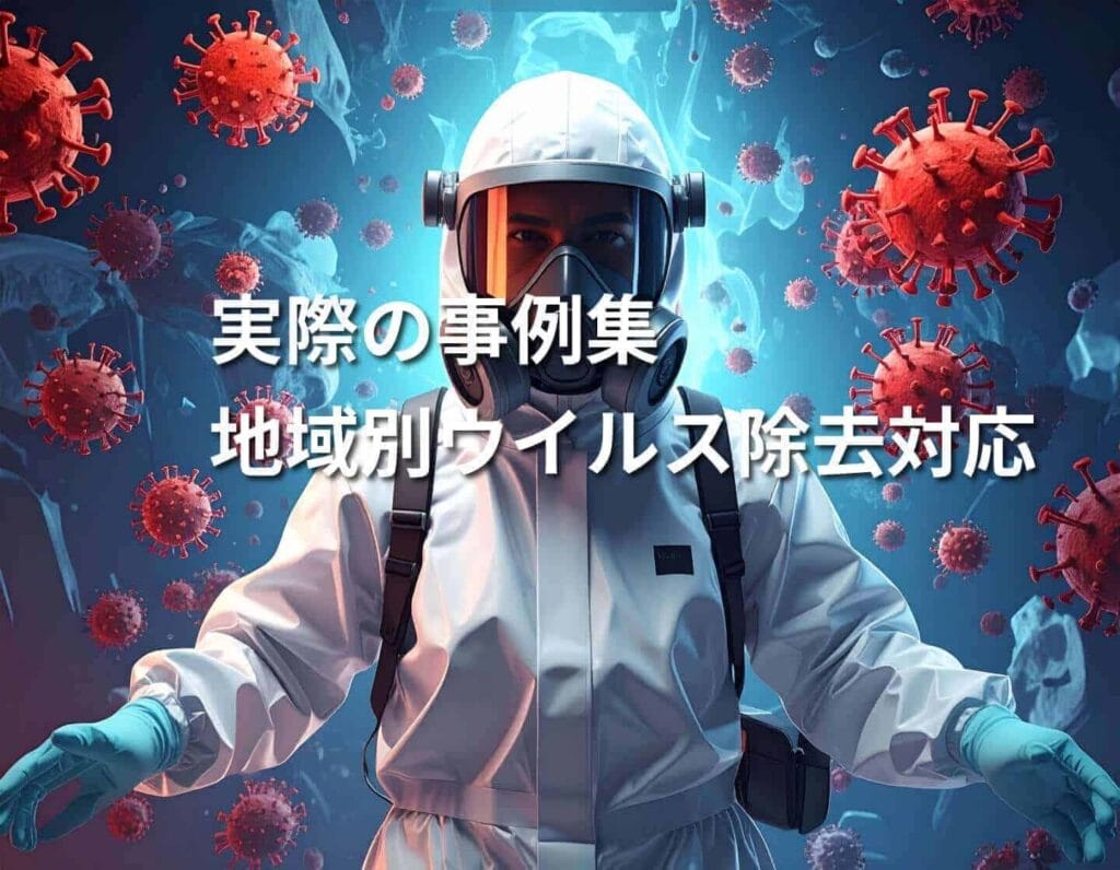 実際の事例集｜地域別ウイルス除去対応