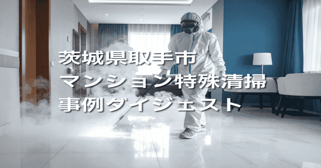 茨城県取手市マンション特殊清掃事例ダイジェスト