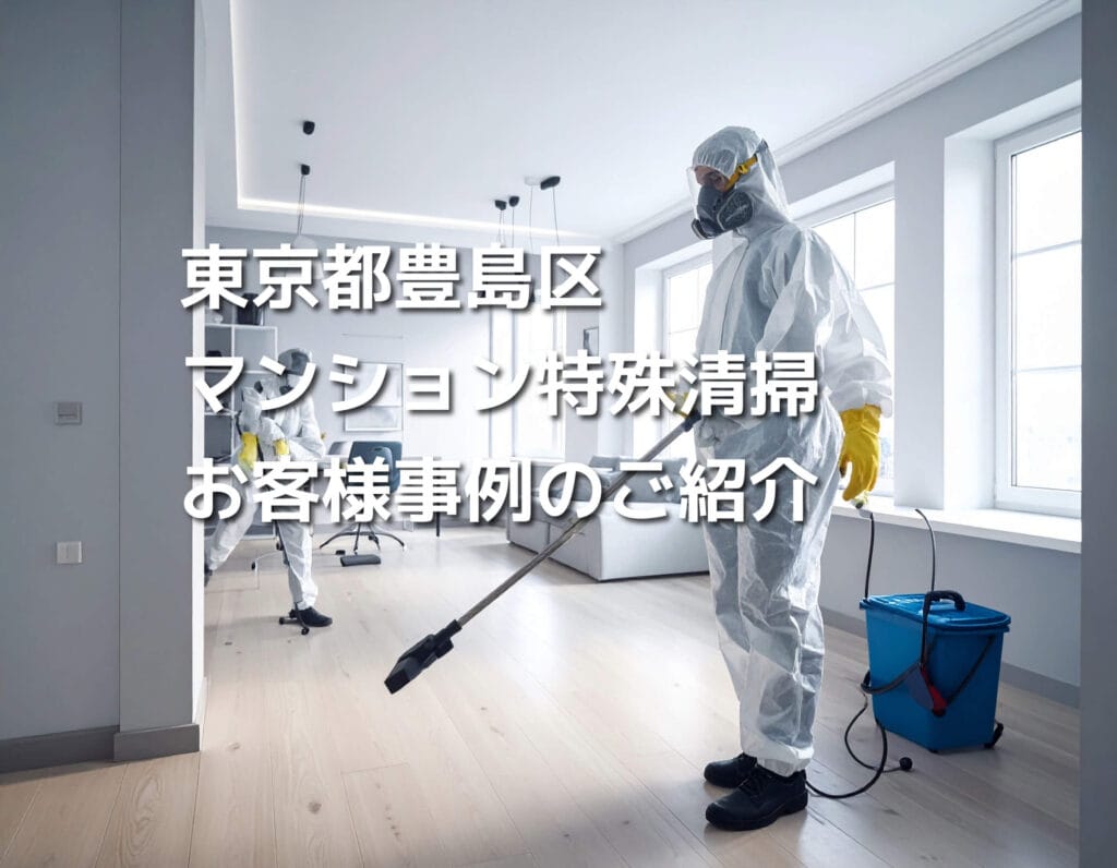 【東京都豊島区｜マンション特殊清掃】お客様事例のご紹介